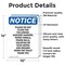 Signmission Please Do Not Flush The Following, 10 in W x Rectangle, Vinyl Decal OS-2PACK-NS-D-1014-V-17386 - alternate 5